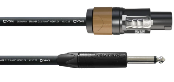 Cordial CPL LP 25 2,5mm² speakON®/plugi kaiutinkaapeli