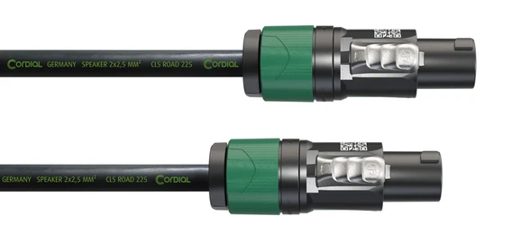 Cordial CRL LL 2x2,5mm² kaiutinkaapeli 4-napaisilla speakON liittimillä