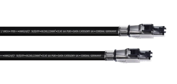 Cordial CSE HH CAT6A PUR SF/UTP RJ45-kaapeli