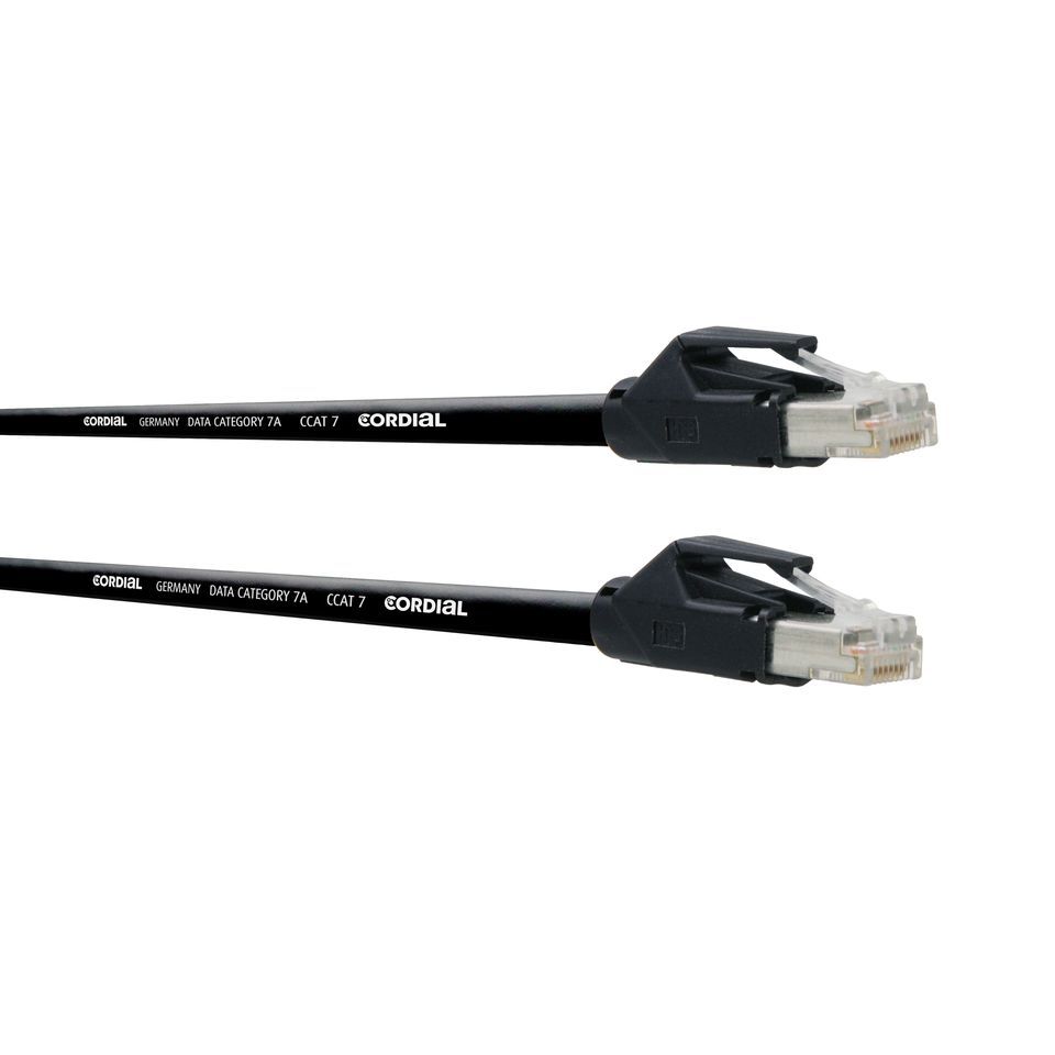 Cordial CAT7A SF/UTP RJ45-kaapeli, 5 m
