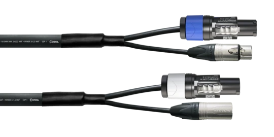 Cordial CPH DMX 1 PWR 1 DMX3 / powerCON® hybridikaapeli