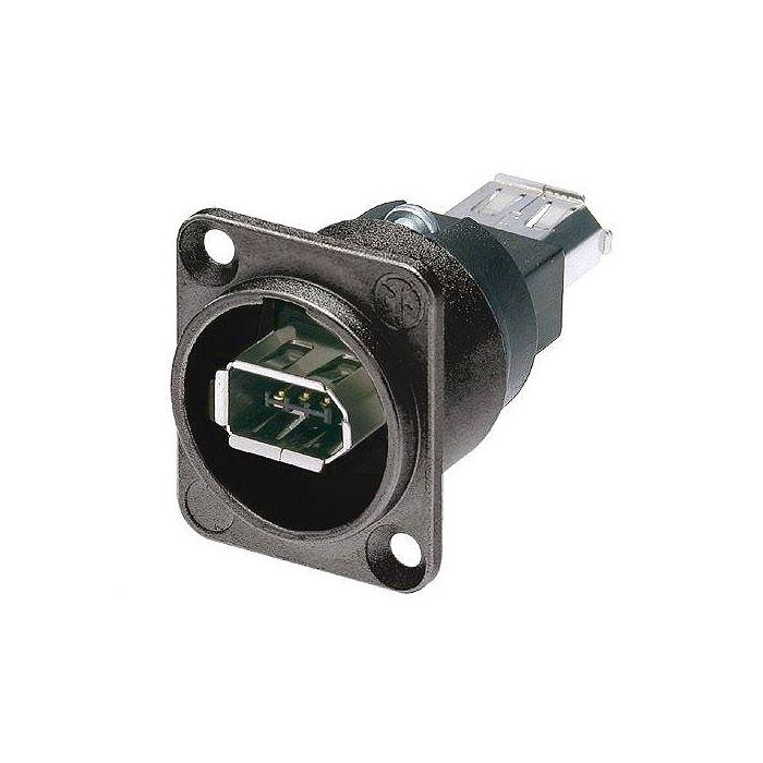 Neutrik NA1394-6-W-B Firewire läpiv.liitin