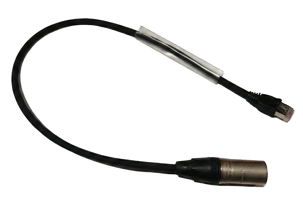 DMX adapter cable NC5MXX - RJ45, 0,5m, black