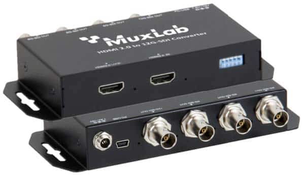MuxLab 500741 HDMI 2.0 to 12G-SDI Converter