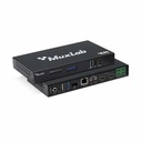 MuxLab 500863 HDMI over IP PoE Workstation Transceiver, 4K60