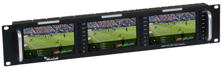 MuxLab 500840-V2 HDMI/3G-SDI Triple Display, 4K/30