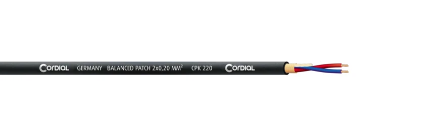 Cordial CPK 220 mikrofonikaapeli musta, 100 m kela