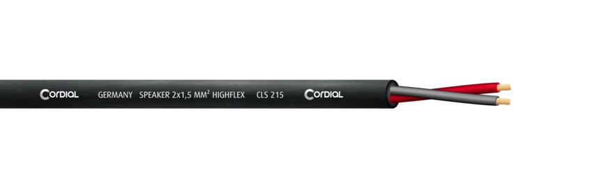 Cordial CLS 215 highflex kaiutinkaapeli 2x1,5mm², 500 m kela