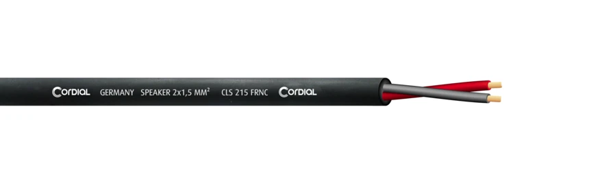 Cordial CLS 215 FRNC kaiutinkaapeli 2x1,5mm², 100 m kela