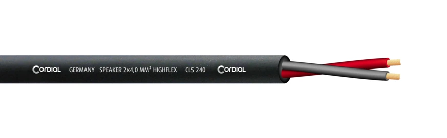 Cordial CLS 240 highflex kaiutinkaapeli 2x4,0mm², 100 m kela