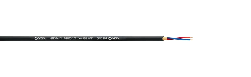 Cordial CMK 209 mikkikaapeli 2x0,088mm², 100 m kela