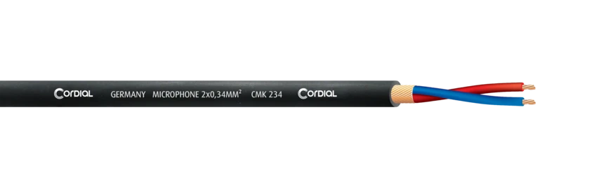 Cordial CMK 234 mikrofonikaapeli 2x0,34mm², 500 m kela