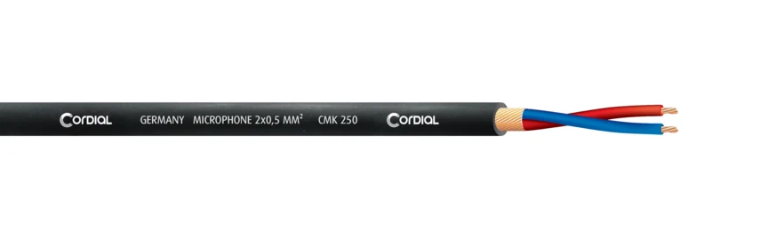 Cordial CMK 250 mikrofonikaapeli 2x0,50mm², 500 m kela