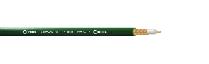 Cordial CVM 06-37 RG59 FLEX 75 ohm vihreä, 100 m kela