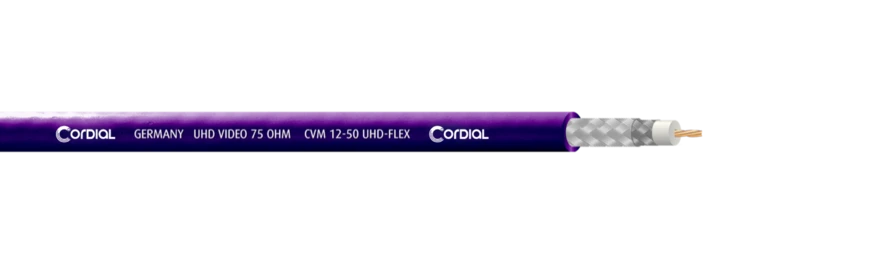 Cordial CVM 12-50 UHD-FLEX 1,2/5,0, 100 m kela