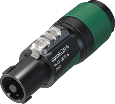 Neutrik NL4FXX-W-S 4-pole speakON cable connector, box of 100