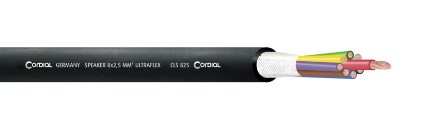 Cordial CLS 825 ultraflex kaiutinkaapeli 8x2,5mm², 130 m kela