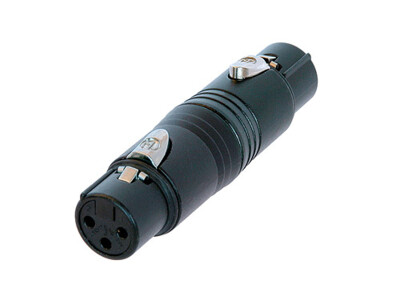 Neutrik NA3FF-B adapteri XLR-3F / XLR-3F