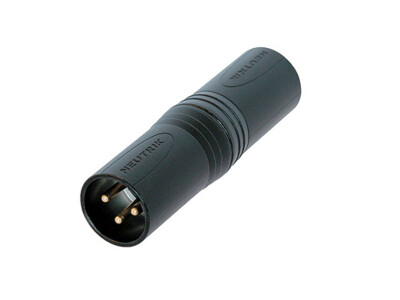 Neutrik NA3MM-B adapteri XLR-3M / XLR-3M
