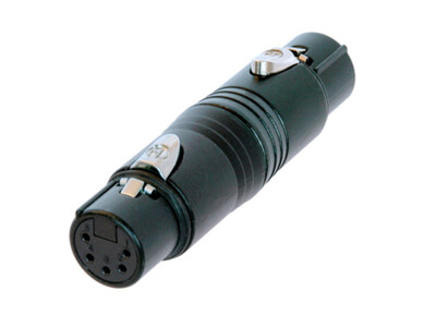 Neutrik NA5FF-B DMX-adapteri XLR-5F / XLR-5F