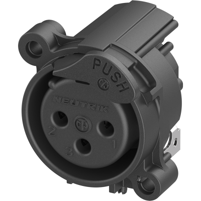 Neutrik NC3FAH1-DAE XLR-runkonaaras piirikortille