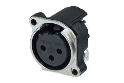 Neutrik NC3FBH1-0 XLR-runkonaaras piirikortille