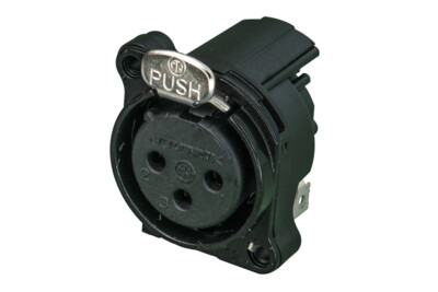 Neutrik NC3FBH1-B XLR-runkonaaras piirikortille