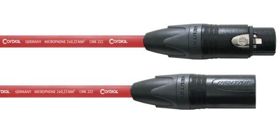 Cordial CPM FM mikrofonikaapeli, punainen