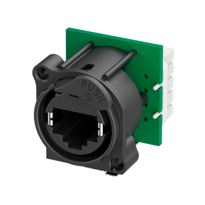 Neutrik NE8FAV-YK-DAE etherCON EMC CAT5e runkoliitin Krone