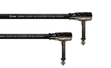Cordial ECOCORD RR-PANCAKE pedaali/instrumenttikaapeli, litteät kulmaplugit