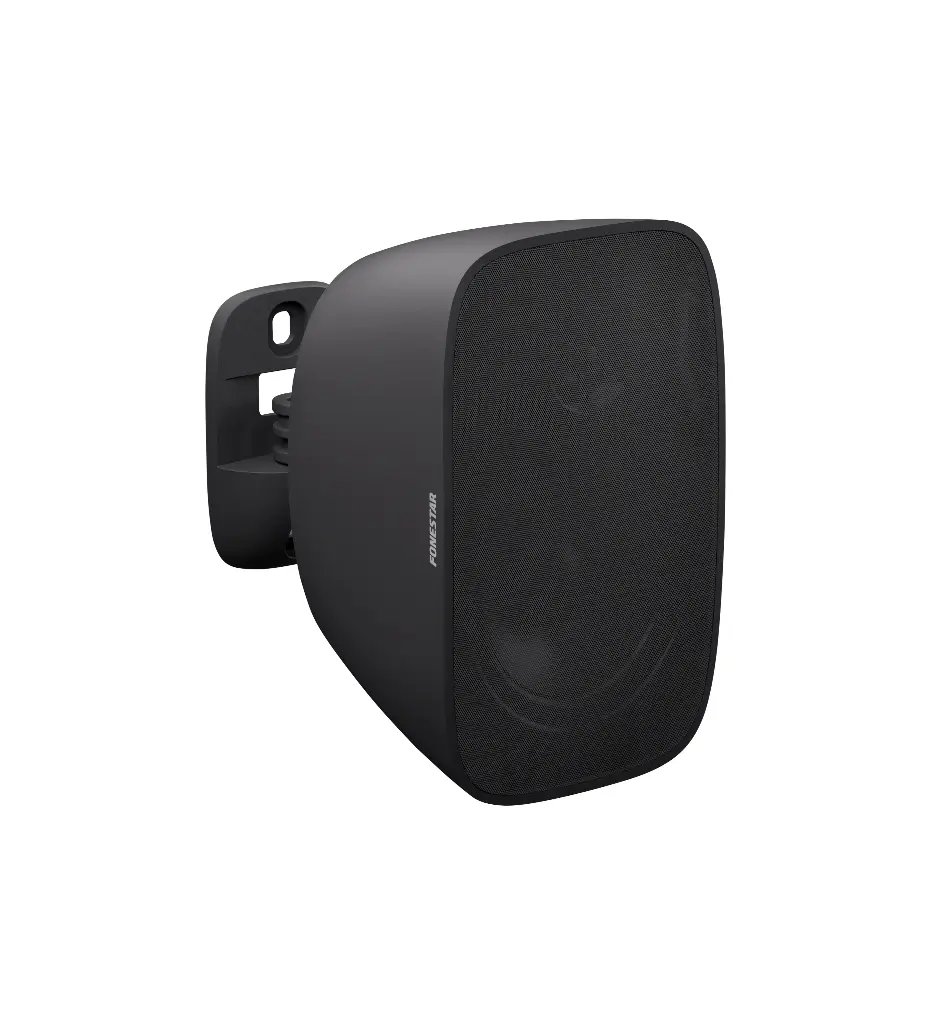 4" surface speaker with 100 V line transformer and low impedance, black