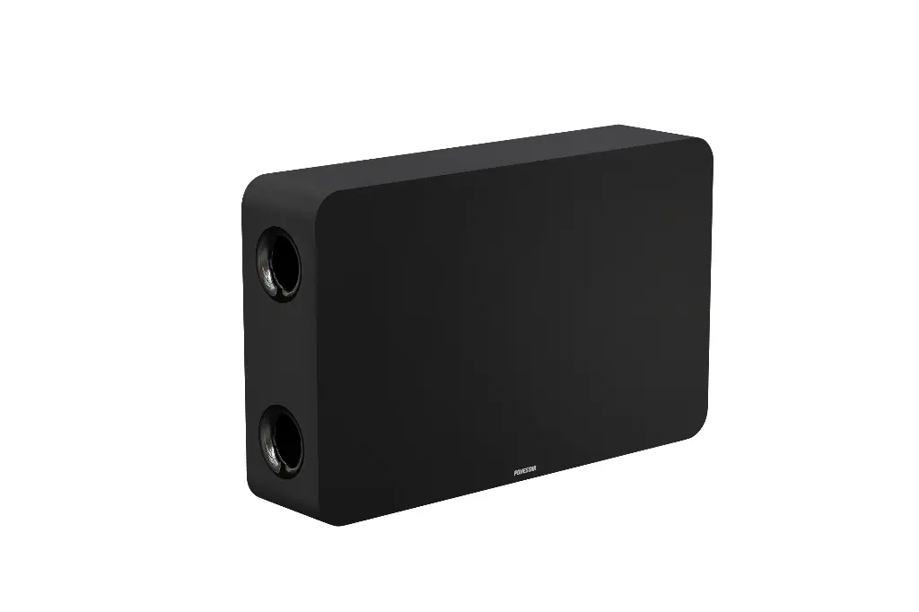 Fonestar 8" subwoofer loudspeaker with 100 V line transformer and low impedance, black