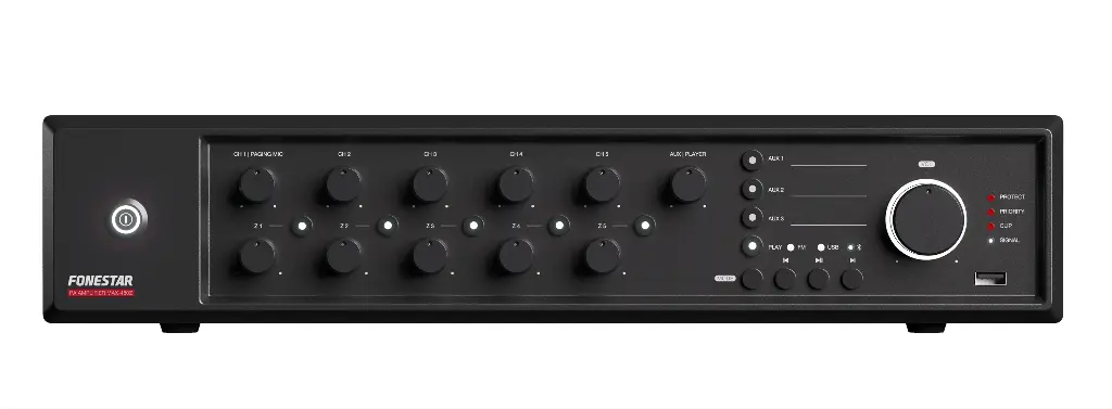 Fonestar PA multi-zone amplifier 480W