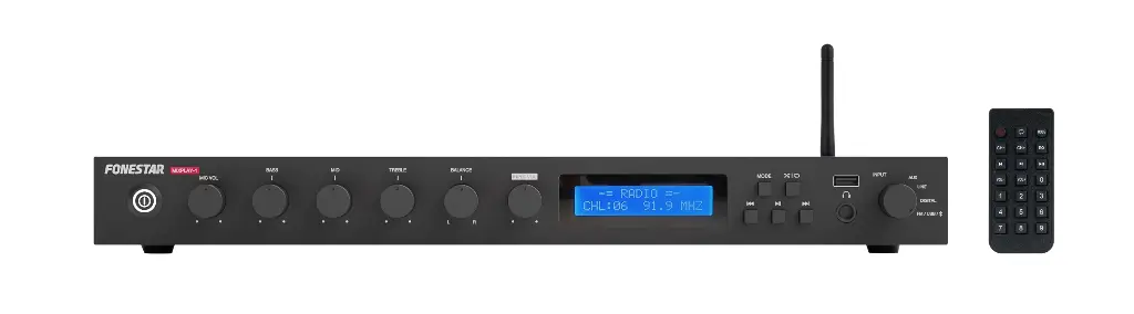Fonestar Bluetooth®/USB/FM player with recorder and mixer function