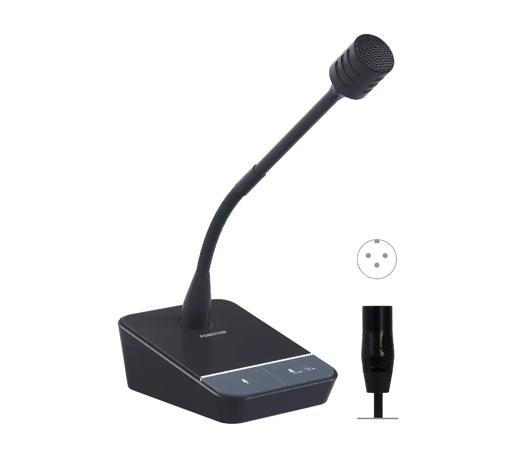 Cardioid unidirectional dynamic desktop microphone