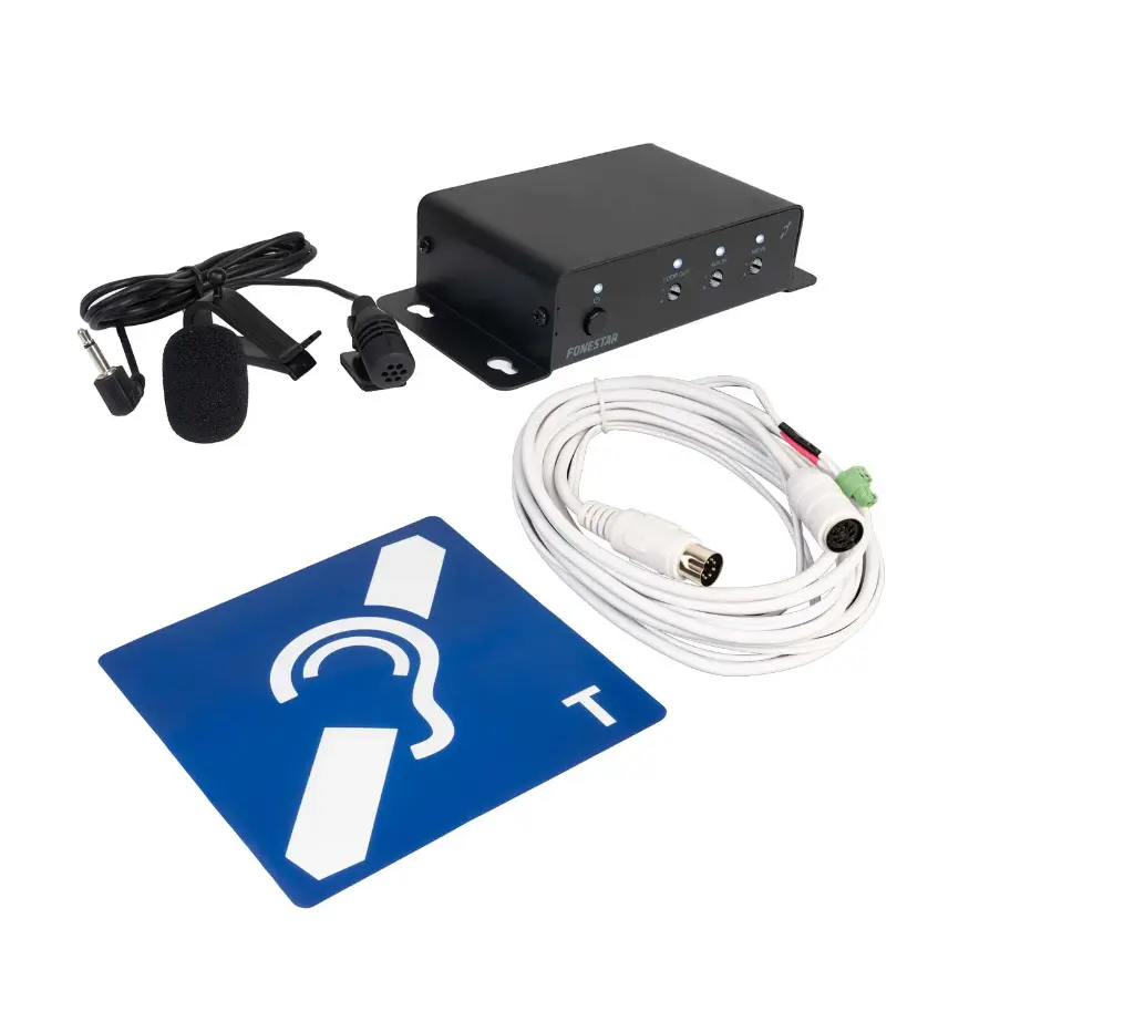 Induction loop monozone amplifier for window