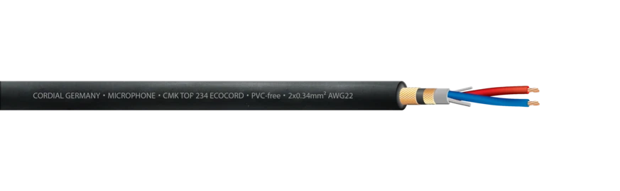 Cordial CMK TOP 234 ECOCORD mikrofonikaapeli 2x0,34mm², 100 m kela