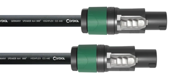 Cordial CPL LL44 4x4,0mm² kaiutinkaapeli, 4-napaisilla speakON liittimillä