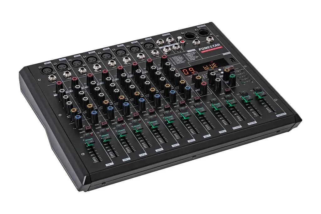 Fonestar 8-channel stereo mixer