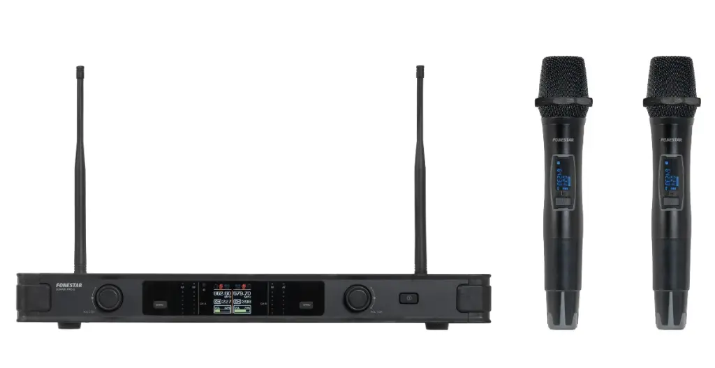 Fonestar UHF dual hand-held wireless microphone