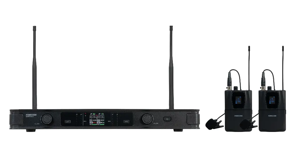 Fonestar Dual UHF hand-held wireless and belt-pack microphone (kopio)