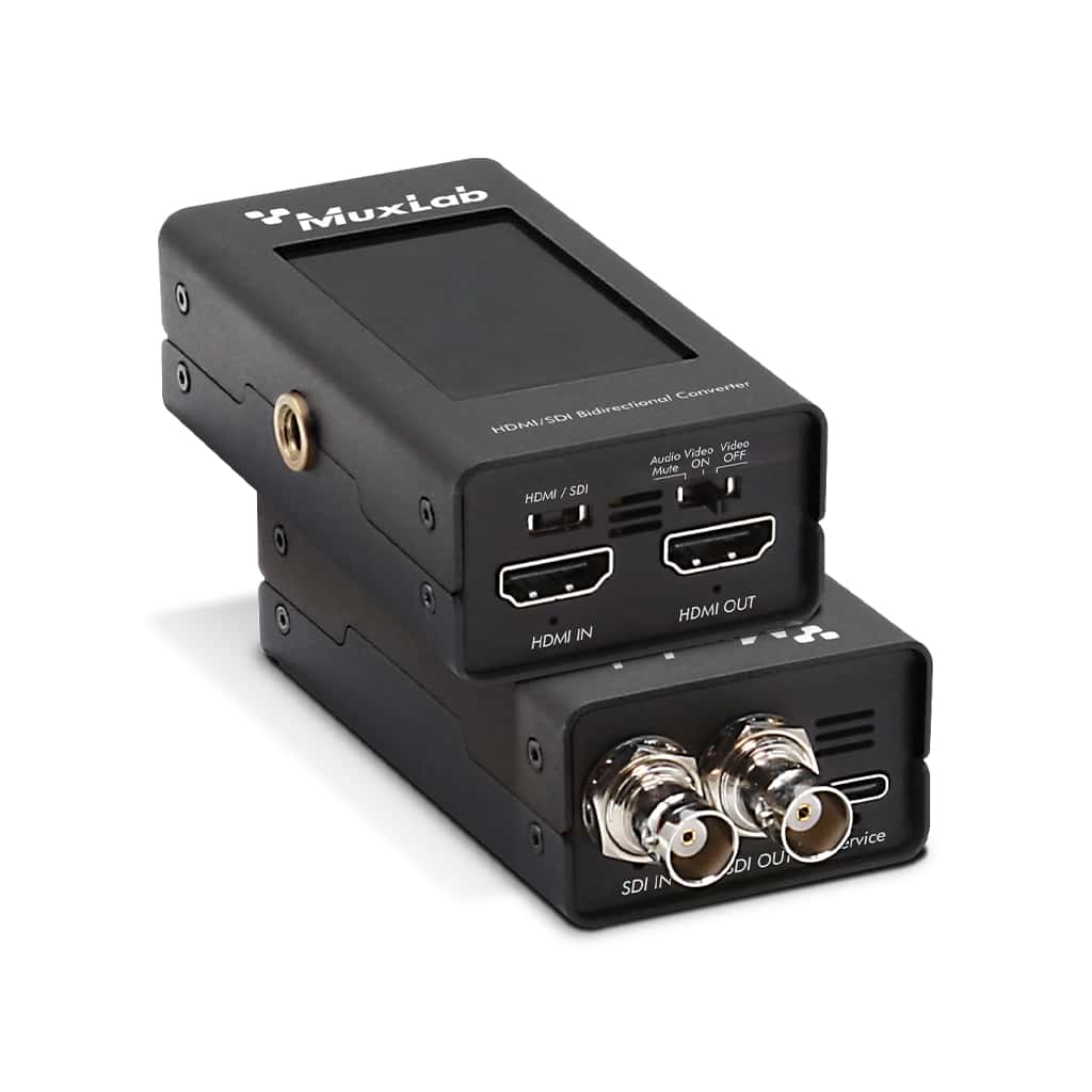 MuxLab 500746 SDI/HDMI Bidirectional Converter with Display
