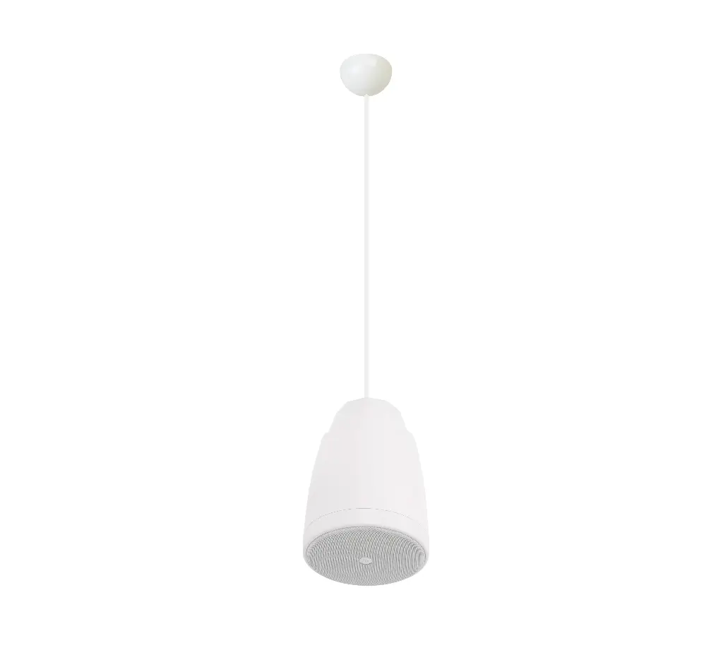 Fonestar pendant speaker with 100 V line transformer and low impedance, EN 54-24 certified