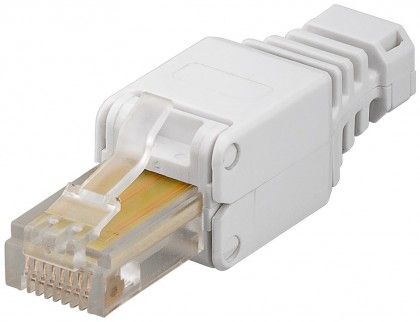 CAT6 RJ45-liitin (AWG24-26), työkaluton vers.