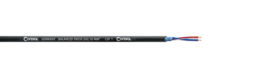 Cordial CSP installation mic cable 2x0,18mm², Ø3,5mm, 500 m reel