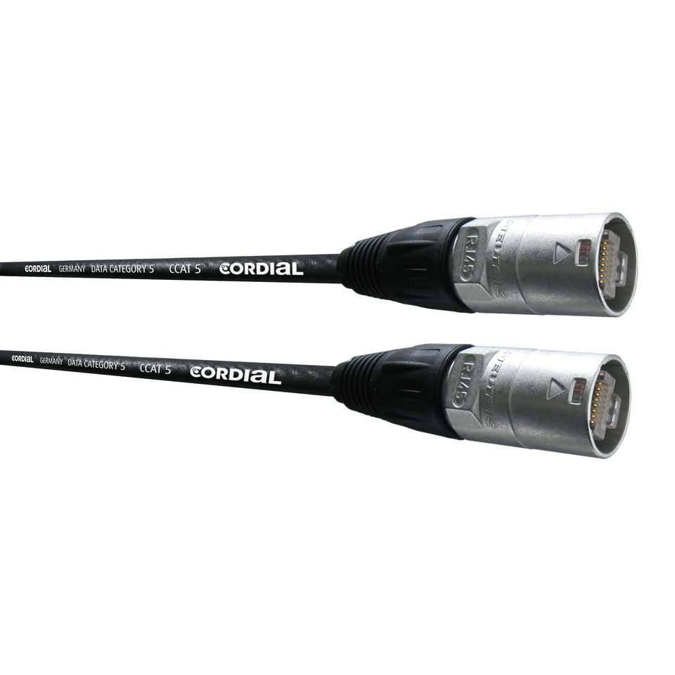 Cordial CAT5e etherCON PUR-kaapeli, 0,5 m