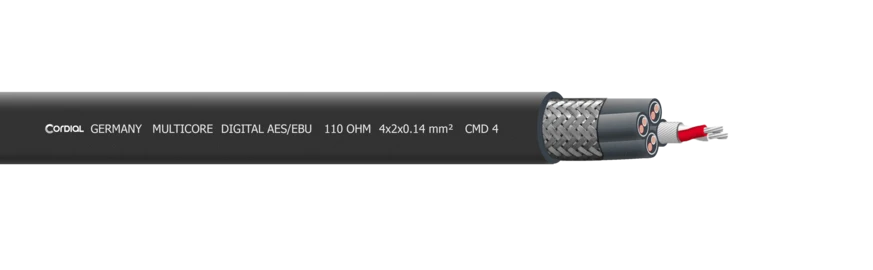 Cordial CMD 4 DIGITAL 4x2x0,14 mm², Ø10,0 mm