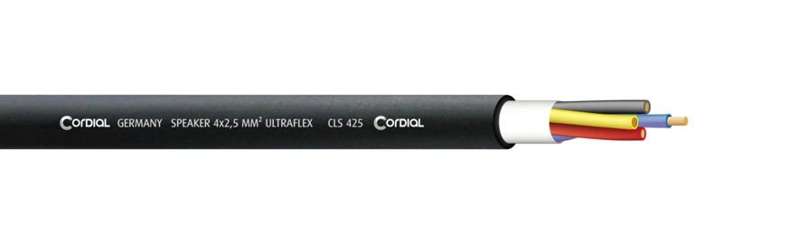 Cordial CLS 425 ultraflex kaiutinkaapeli 4x2,5mm², 500 m kela