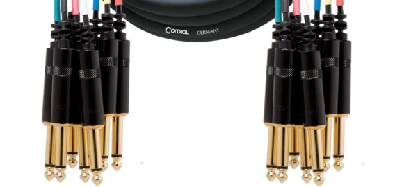 Cordial 6,3 mm/6,3 mm monoviuhka 8-kanavainen, 3 m