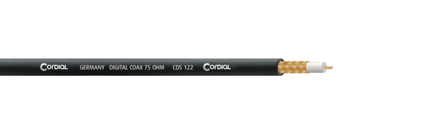Cordial CDS 122 SPDIF-Wordclock-kaapeli 75 ohm, 100 m kela